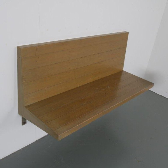 Image 1 of Rare Dom Hans van der Laan Wall Mounted Bench, Netherlands 1970