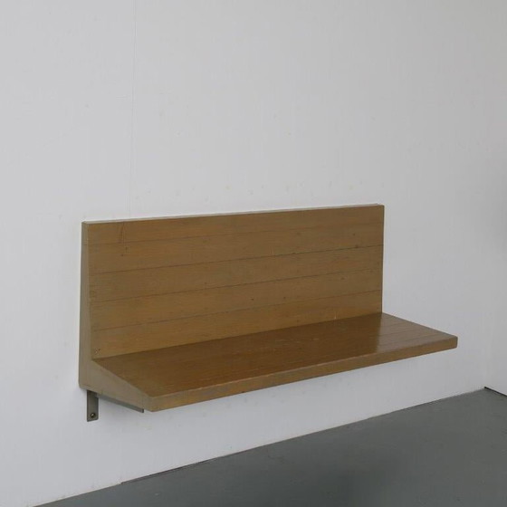 Image 1 of Rare Dom Hans van der Laan Wall Mounted Bench, Netherlands 1970