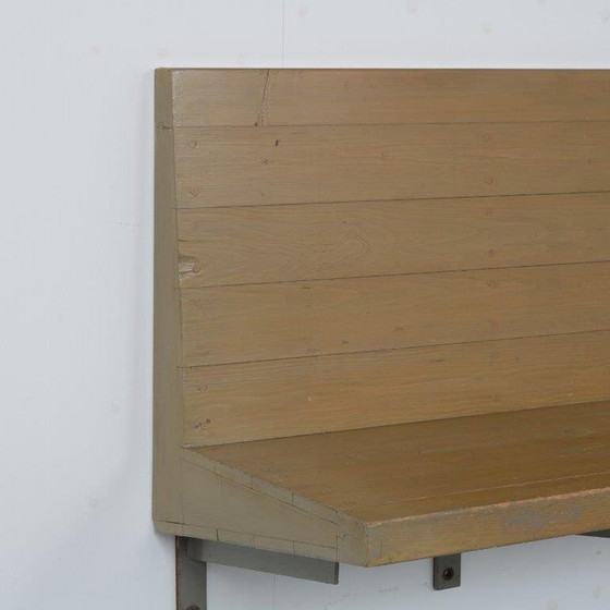 Image 1 of Rare Dom Hans van der Laan Wall Mounted Bench, Netherlands 1970