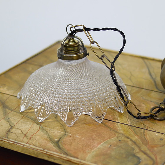 Image 1 of Art Deco Holophane Pendant Lamp