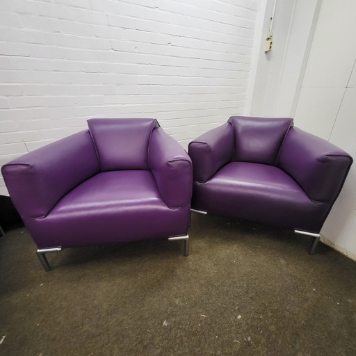 2x Bert Plantagie Monty armchairs