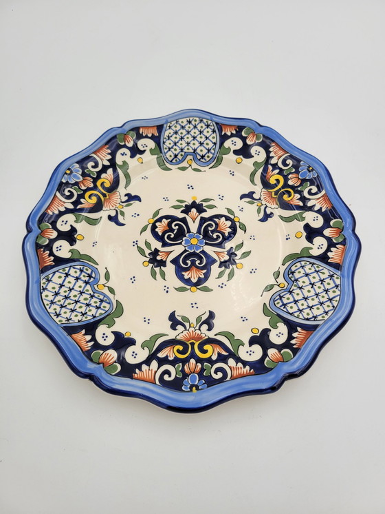 Image 1 of Antique Rouen Porcelain Plate