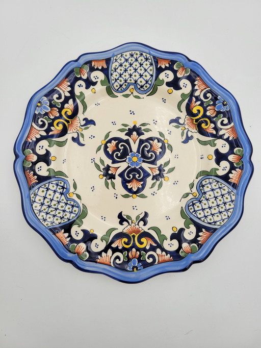 Antique Rouen Porcelain Plate