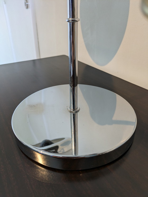 Image 1 of Eichholtz Vintage Chrome White Table Lamp