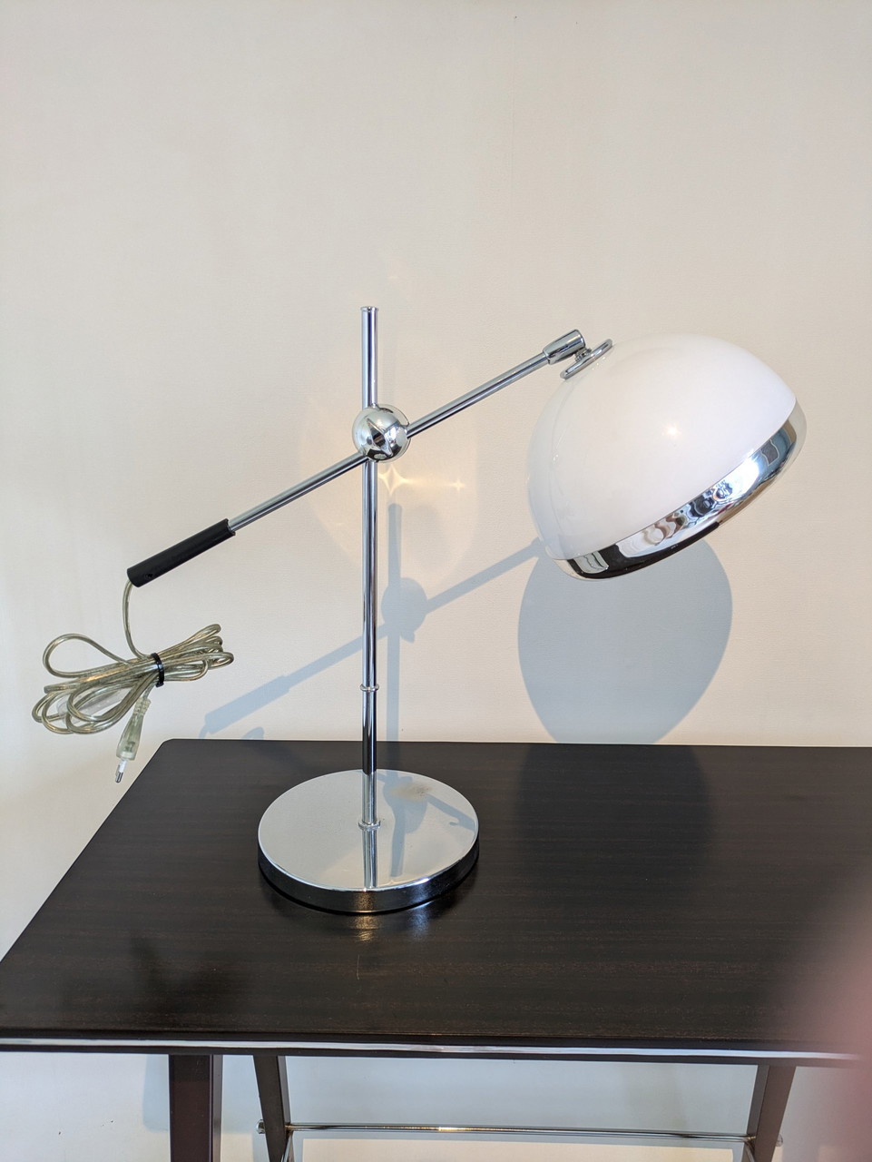 Eichholtz Vintage Chrome White Table Lamp 130 Whoppah
