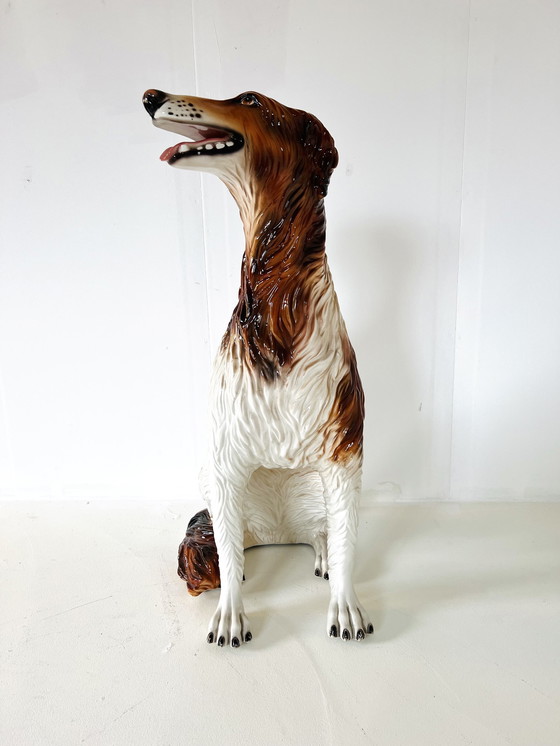 Image 1 of Levriero afgano vintage in ceramica, Italia anni &#39;60