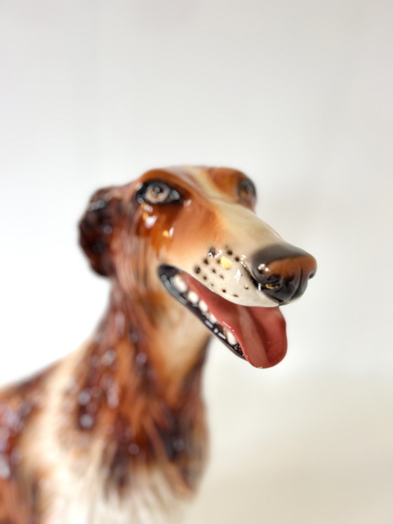 Image 1 of Levriero afgano vintage in ceramica, Italia anni &#39;60