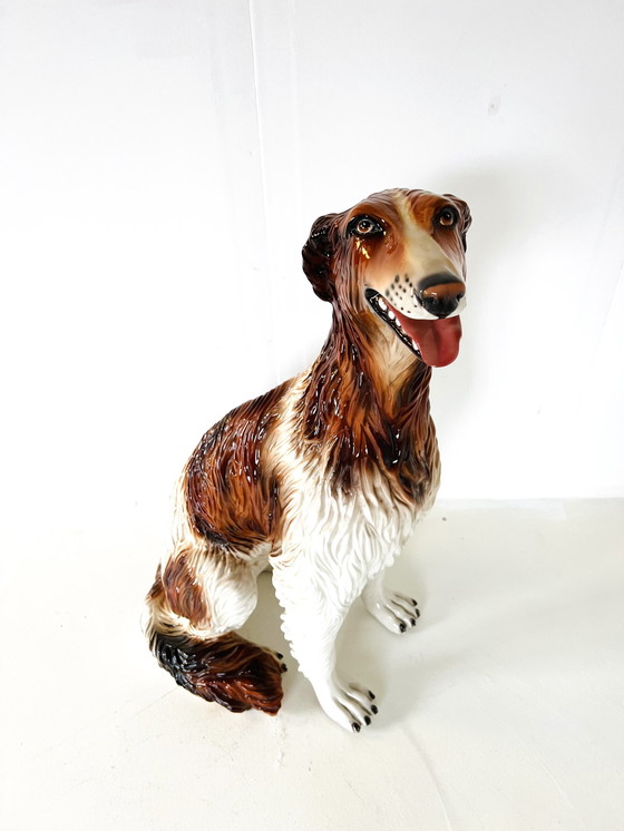 Image 1 of Levriero afgano vintage in ceramica, Italia anni &#39;60