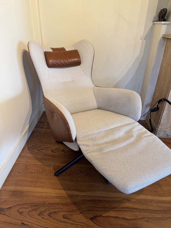 Image 1 of Relax Chair, Prominent Model A 101 Brown, Beige Combination