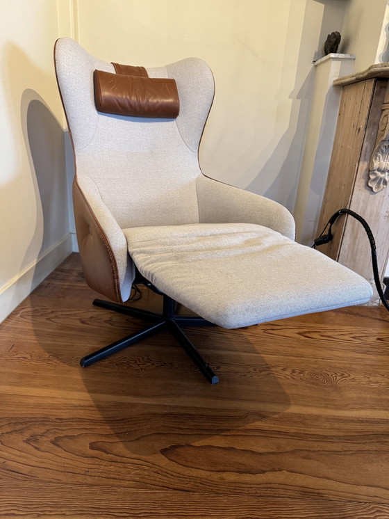 Image 1 of Relax Chair, Prominent Model A 101 Brown, Beige Combination