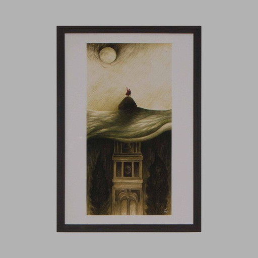 Pintura "Future Foundations" de Gabriele Bonelli, Italia, 2018