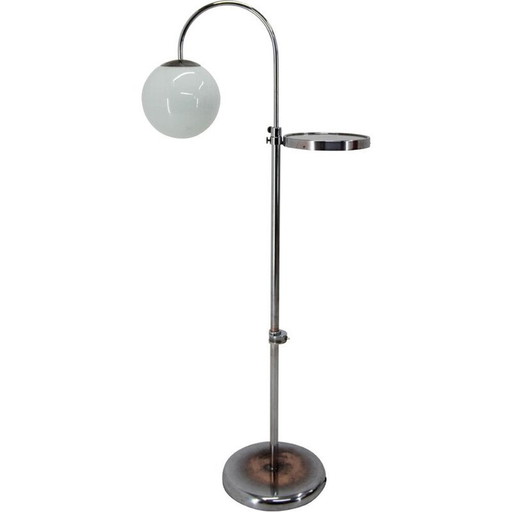 Napako vintage floor lamp with adjustable height, 1940