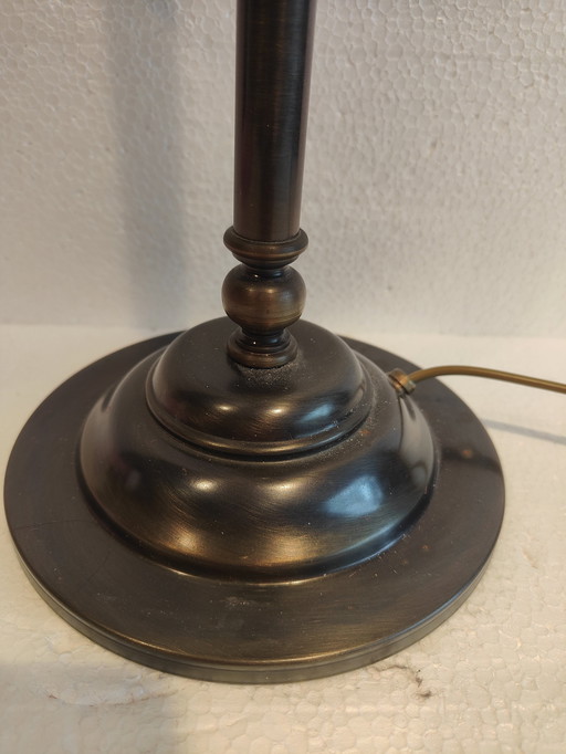 Old Robust Brown Metal Industrial Desk Lamp - Lamp Industrial