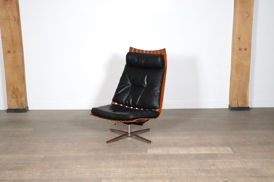 Image 1 of Hans Brattrud Scandia Swivel Lounge Chair For Hove Møbler, Norway 1957