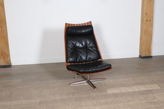 Image 1 of Hans Brattrud Scandia Swivel Lounge Chair For Hove Møbler, Norway 1957