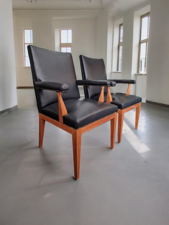 Image 1 of Set (2) Theo Tempelman chairs for Pander & Zonen, Netherlands 1950's