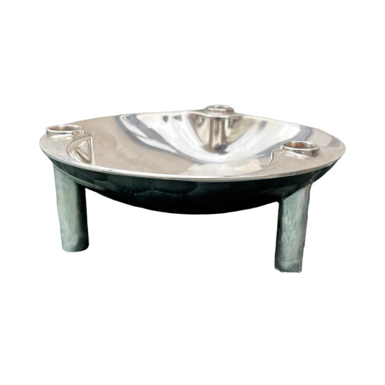 Image 1 of Chrome-Plated Bmf Nagel S44 Bowl Designed By W. Stoff & H. Nagel, Germany, 1970S.