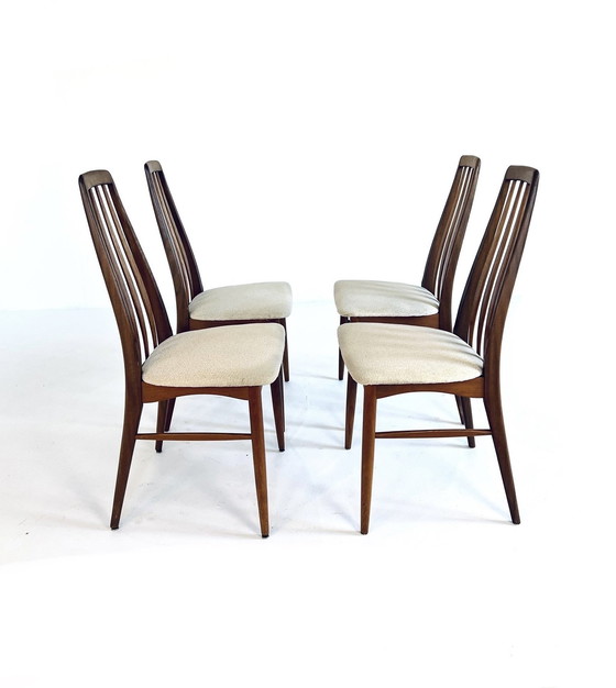 Image 1 of 4x Vintage Dining Chair 'Eva', Koefoeds Hornslet '60