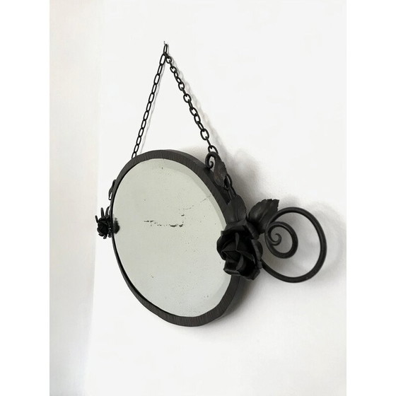 Image 1 of Specchio vintage in ferro battuto Art Déco, anni '25-'30