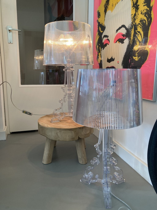 2 lampes de table Kartell Bourgie