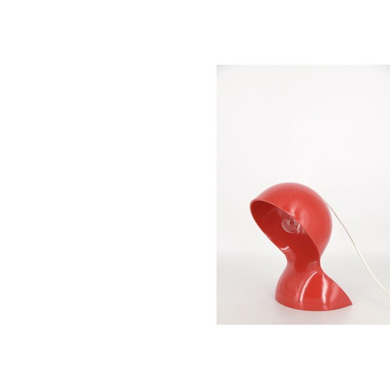 Image 1 of Dalù vintage desk lamp in red plastic by Vico Magistretti for Artemide, Italy 1960