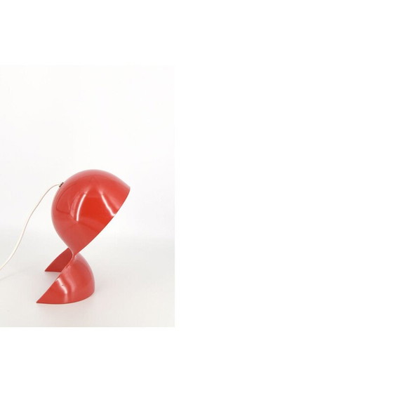Image 1 of Dalù vintage desk lamp in red plastic by Vico Magistretti for Artemide, Italy 1960