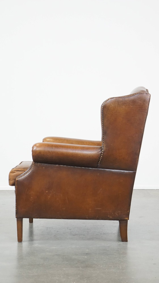 Image 1 of Sillón orejero de piel de oveja