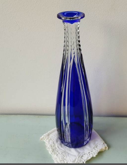 Blue Crystal Decanter Saint-Louis