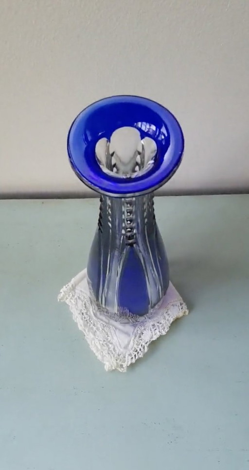 Blue Crystal Decanter Saint-Louis