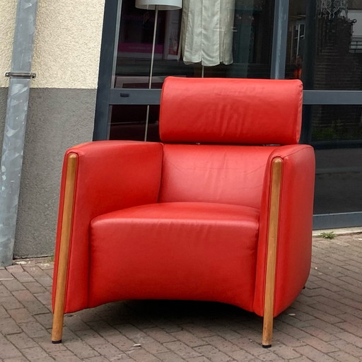2 Leolux Goncharov Armchair red