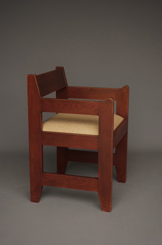 Image 1 of Dutch Modernist Art Deco Chair, 1920s