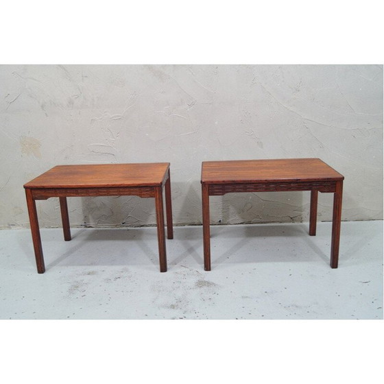 Image 1 of 2 vintage scandinavian rosewood side tables from Alberts Tibro, 1970s
