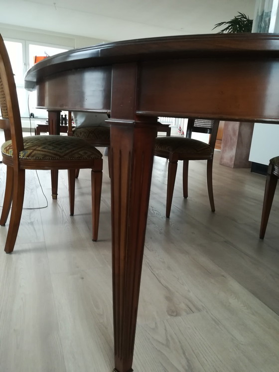 Image 1 of Cherry wood dining room set