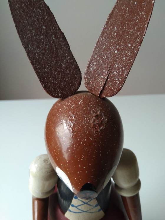 Image 1 of Ore Mountain Vintage Hare Couple, Easter Bunnies