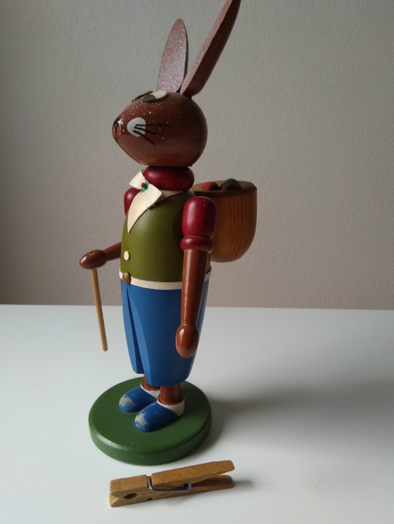 Image 1 of Ore Mountain Vintage Hare Couple, Easter Bunnies