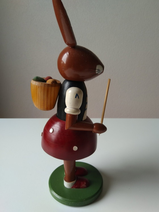 Image 1 of Ore Mountain Vintage Hare Couple, Easter Bunnies