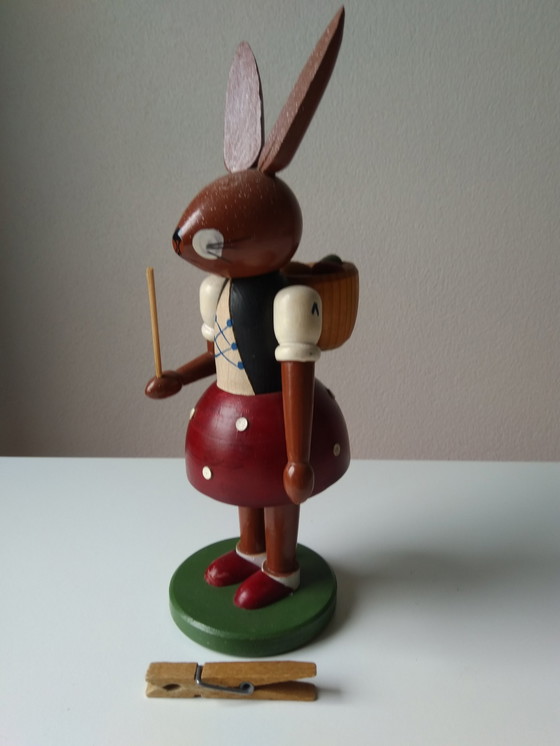 Image 1 of Ore Mountain Vintage Hare Couple, Easter Bunnies