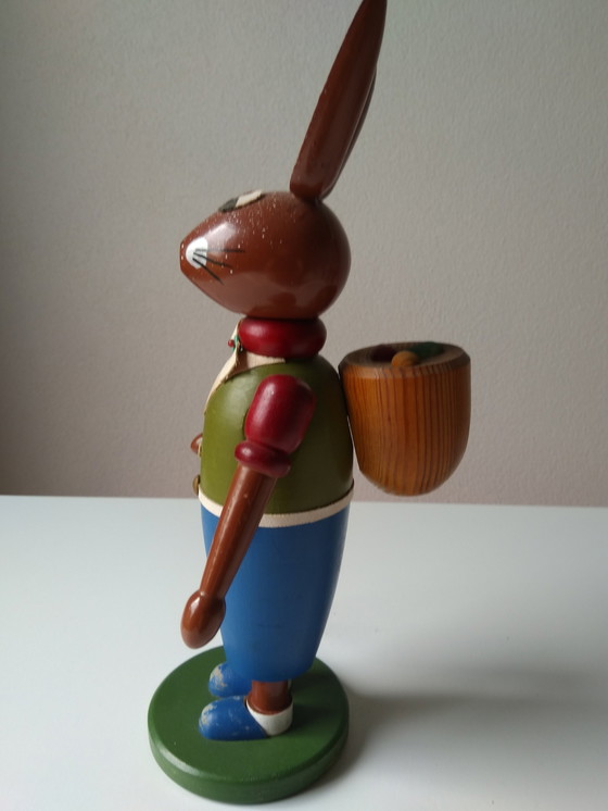 Image 1 of Ore Mountain Vintage Hare Couple, Easter Bunnies