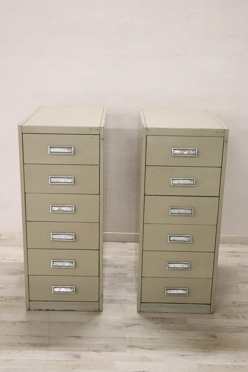 Industrial Metal Multi Drawers, 1970S