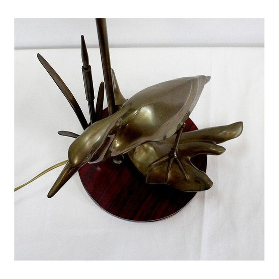 Image 1 of Vintage brass table lamp, 1970