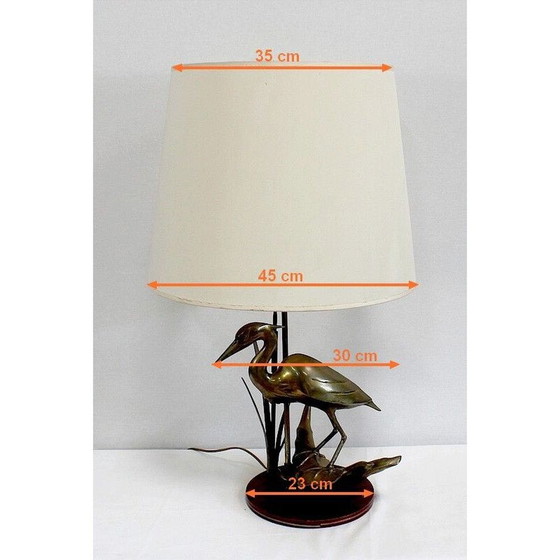 Image 1 of Vintage brass table lamp, 1970