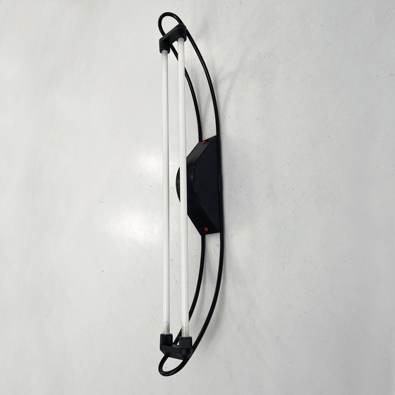 Image 1 of Black Neon Wall Lamp By Gian N. Gigante For Zerbetto, 1980S