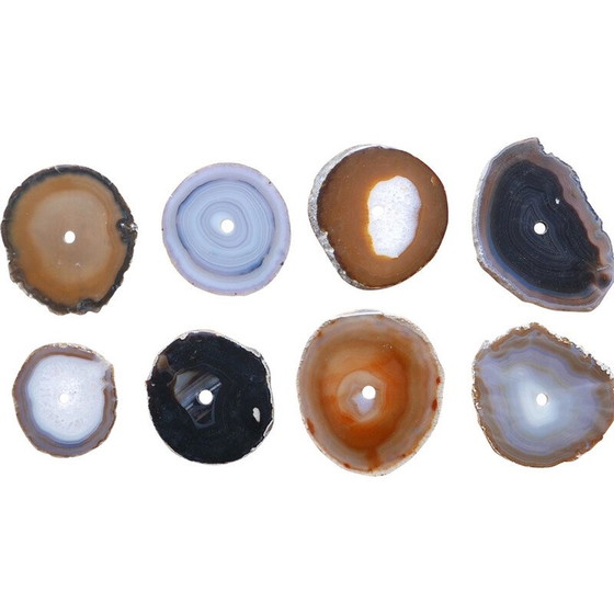 Image 1 of Set di 6 sottobicchieri vintage in pietra, Francia 1970