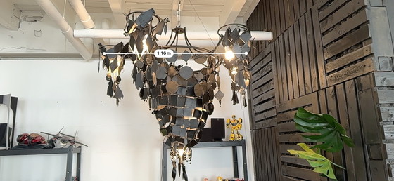 Image 1 of Lampadario unico del 1997, acquistato ad Amsterdam presso The Frozen Fountain. Vedi ricevuta. Realizzato in porcellana biscuit. 