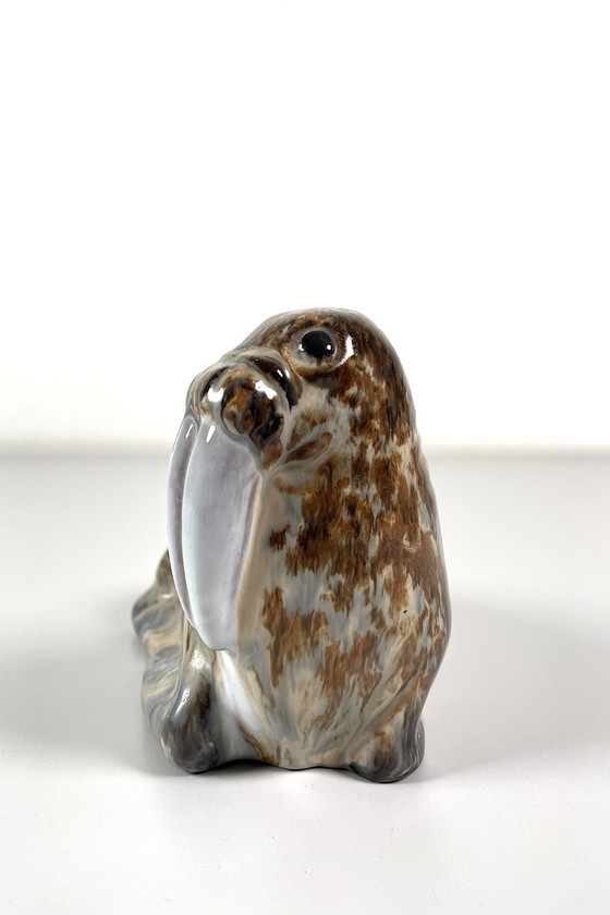 Image 1 of Tricheco in ceramica d'epoca