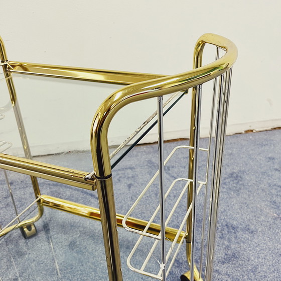 Image 1 of Serving Trolley Gold