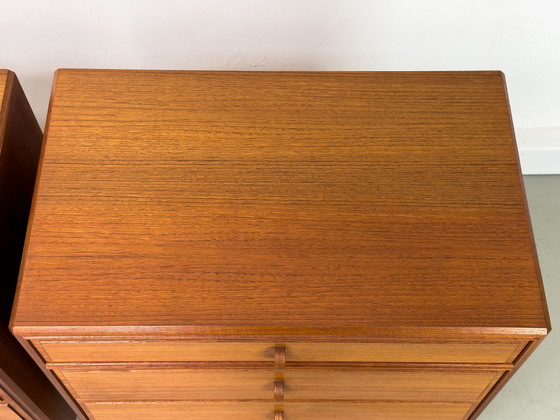 Image 1 of Teak Chests of Drawers by Bertil Fridhagen for Bodafors, 1962, Set of 2