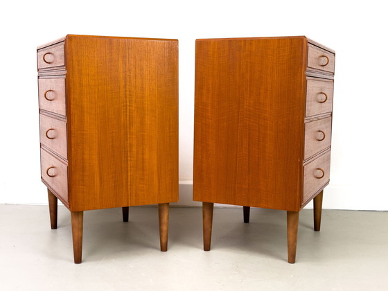 Image 1 of Teak Chests of Drawers by Bertil Fridhagen for Bodafors, 1962, Set of 2