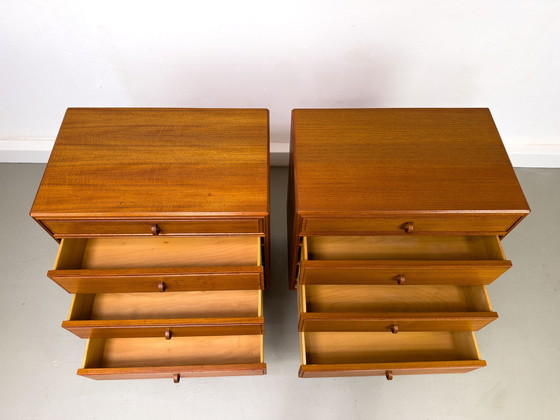 Image 1 of Teak Chests of Drawers by Bertil Fridhagen for Bodafors, 1962, Set of 2