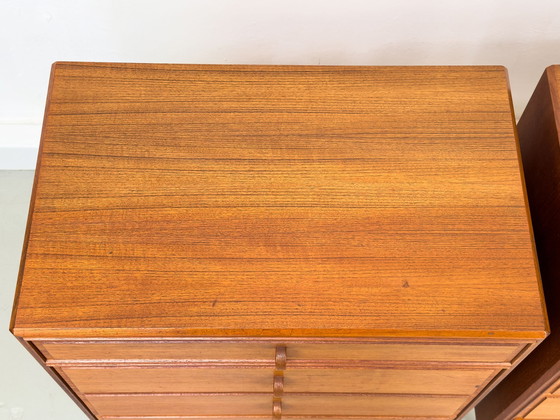 Image 1 of Teak Chests of Drawers by Bertil Fridhagen for Bodafors, 1962, Set of 2